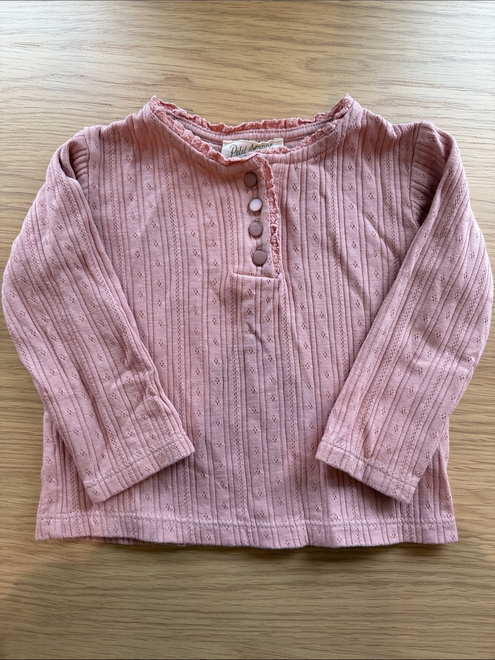 Sezane Emma T-shirt Bébé Pink Tea - Size 18M